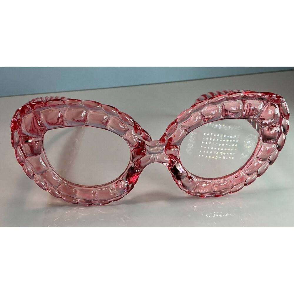 Pink Alligator Cat Eye Non Medicated Eyeglasses Women Frames Teens